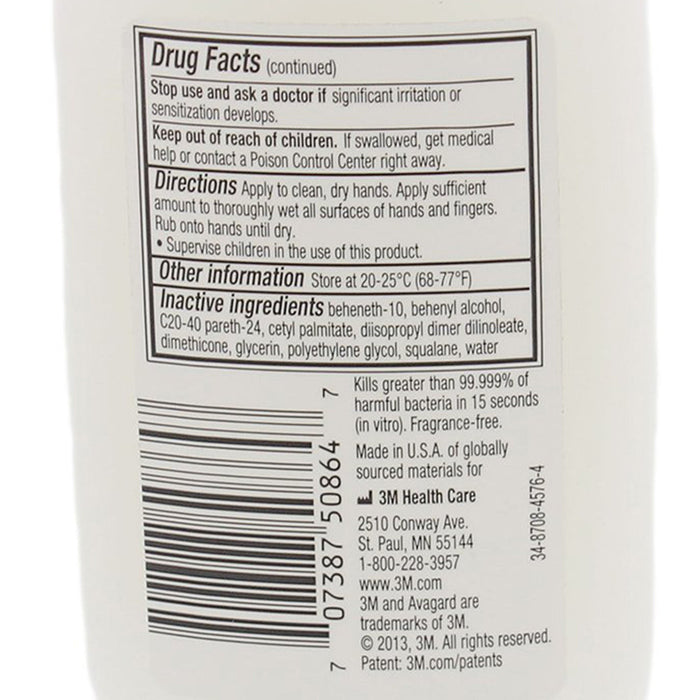 3M Avagard D Instant Hand Antiseptic with Moisturizers, 3 fl oz