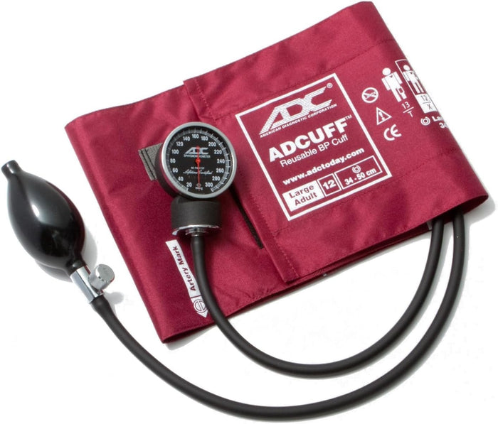 ADC Diagnostix 720 Pocket Aneroid Sphygmomanometer, Bariatric Cuff - 720-12BXBD-Single - LL Medico