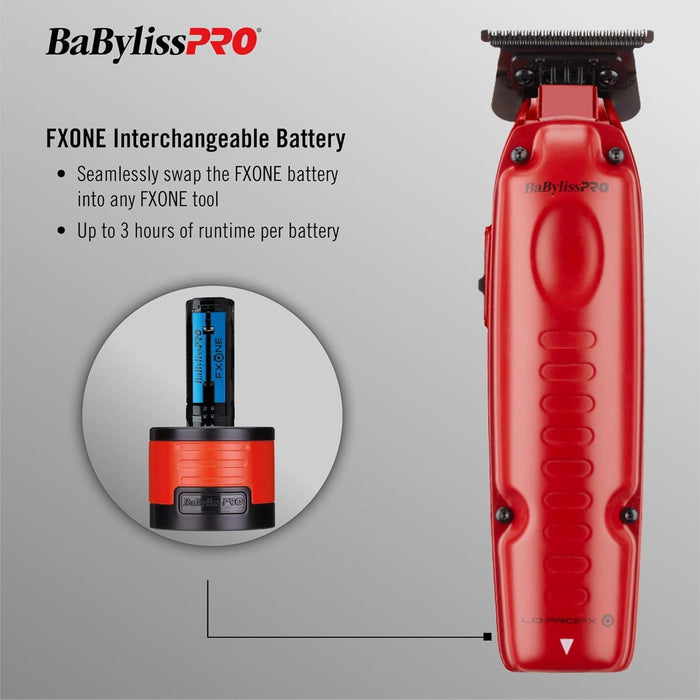 BaBylissPRO® FXONE™ Lo-ProFX High Performance Low-Profile Trimmer - Red