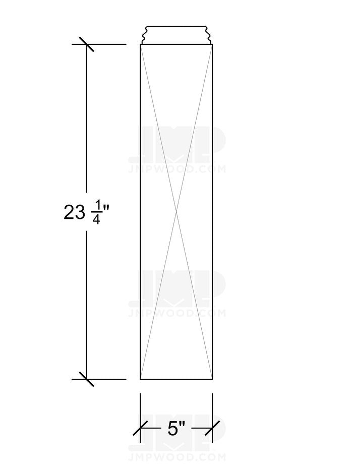 Box Newel Base Sleeve Molding Kit 4045-23