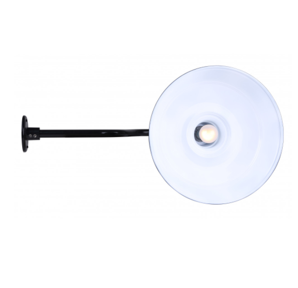Outdoor Wall Light Canarm BL16WACBK Outdoor Aluminum Sign/Barn Light Glossy Black Canarm