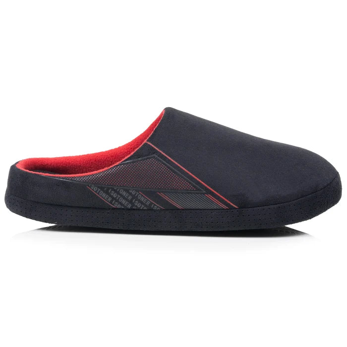 Chaussons Mules Homme suédine Noir