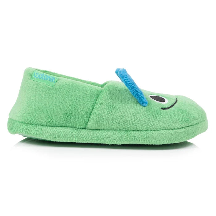 Chaussons Slippers Enfant micro-éponge Vert