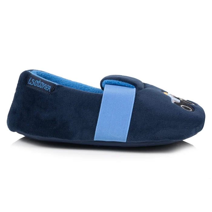 Chaussons Slippers Enfant microvelours Marine
