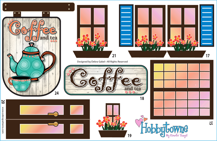 Coffee Shoppe Applique