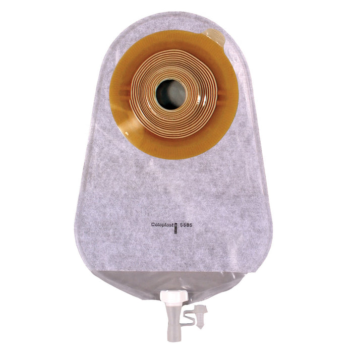 Coloplast Assura Deep Convex One-Piece Urostomy Pouch, Transparent, 1 3/8" Stoma, 10 3/4" Length, Box of 10 - 12997 - LL Medico