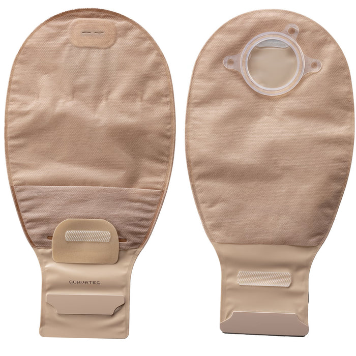 ConvaTec Natura Two-Piece Ostomy Pouch, Drainable, Transparent, 57mm Flange, 12" Length - 416419 - LL Medico