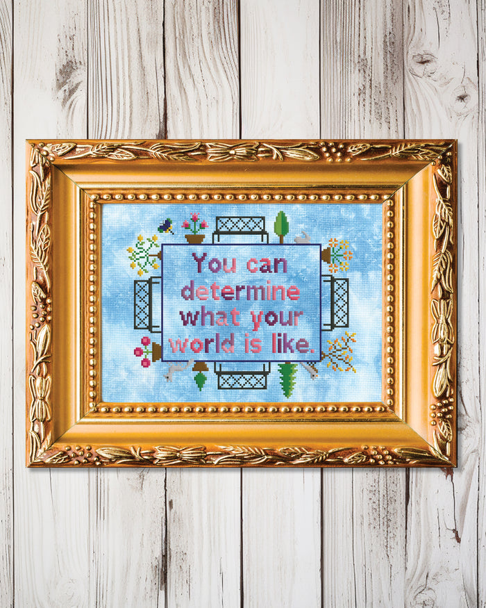Determine Your World Cross Stitch Pattern