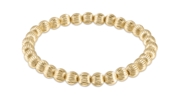 enewton Extends - Dignity Gold 6mm Bead Bracelet - Findlay Rowe Designs