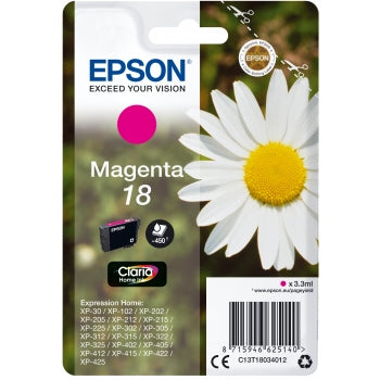 Epson Original T18 Magenta Inkjet Cartridge Daisy