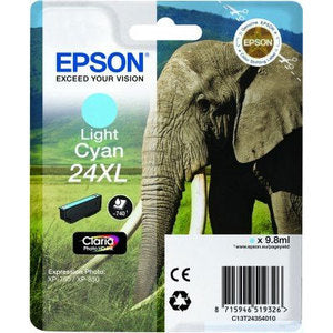 Epson Original T24XL Light Cyan Claria Photo HD Ink