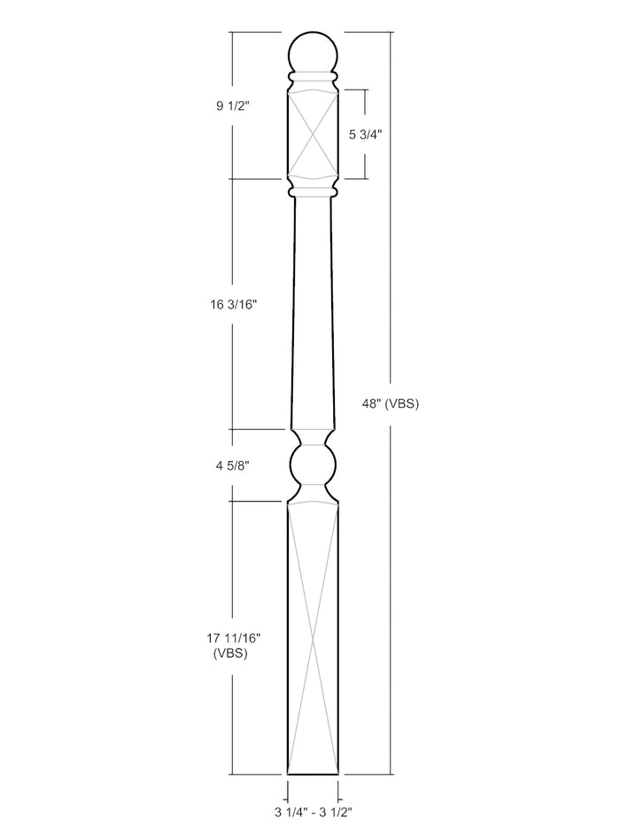 Hampton Bay™ Post to Post Newel