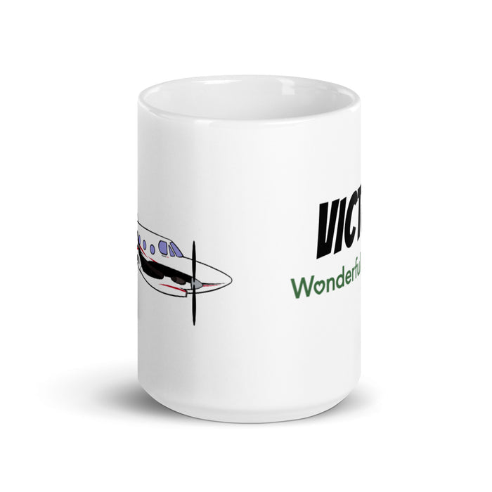 KING AIR N95JT 2 White glossy mug
