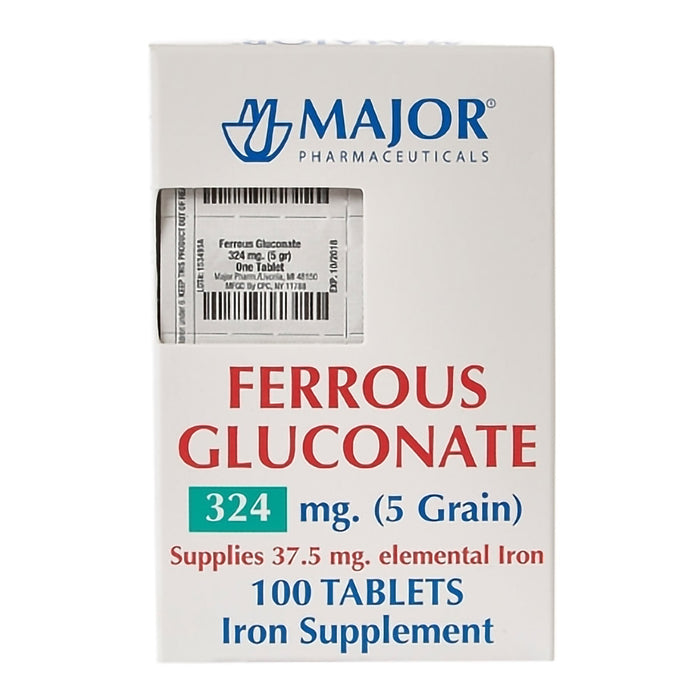 Major Iron Mineral Supplement, 324 mg - 20555001900 - LL Medico