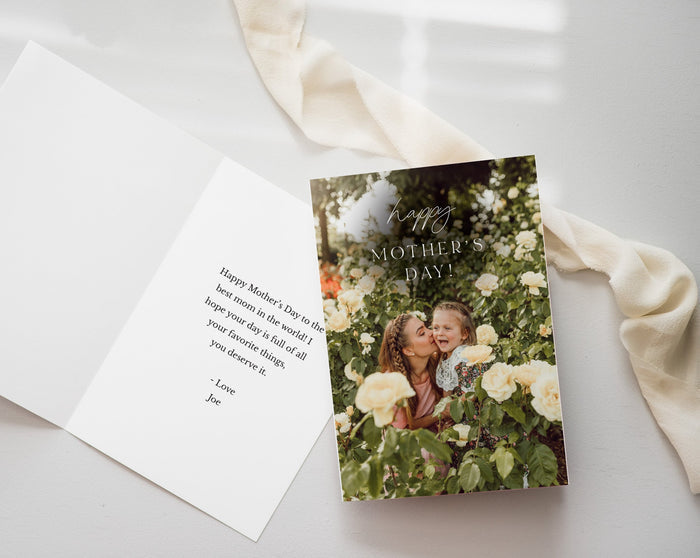 MInimal Mother's Day 5x7 Folding Card