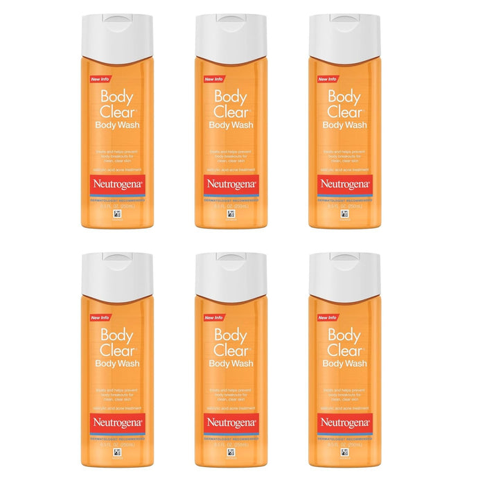 Neutrogena Body Clear Acne Body Wash Liquid, 8.5 fl oz