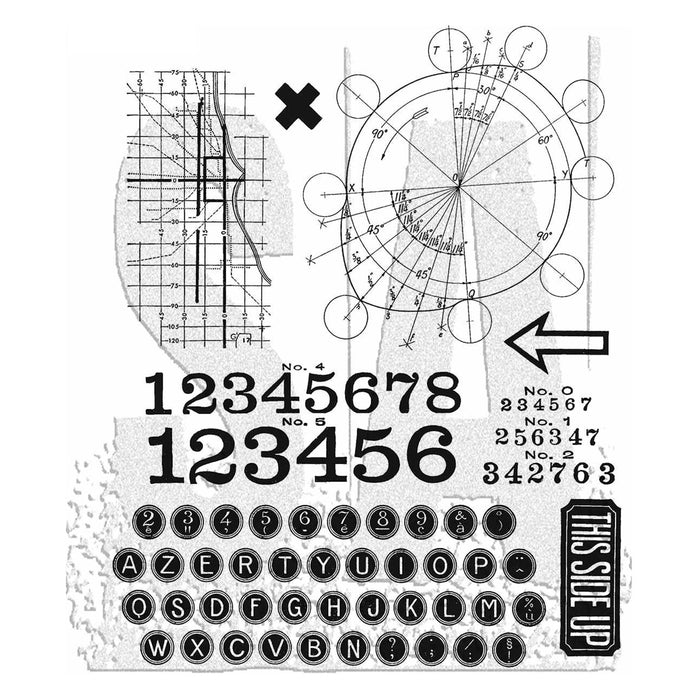 NEW! Tim Holtz Cling Rubber Stamp - Deconstructed - NOW SHIPPING!