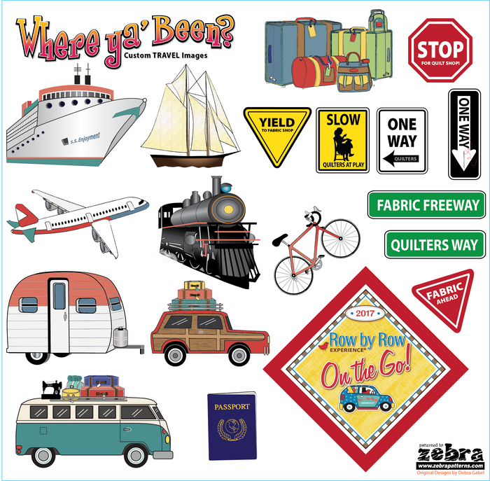 On the Go Printed Stickers Panel
