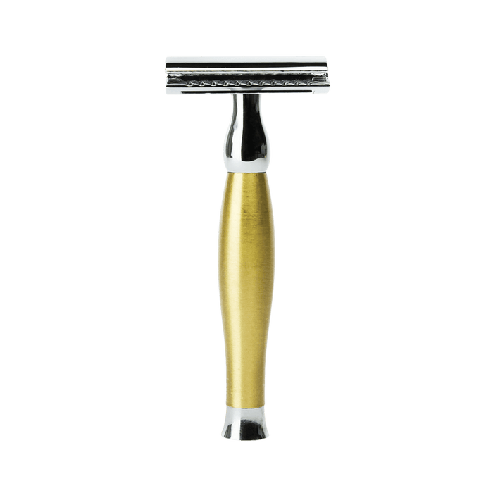 Parker 48R Matte Gold Three Piece Double Edge Safety Razor