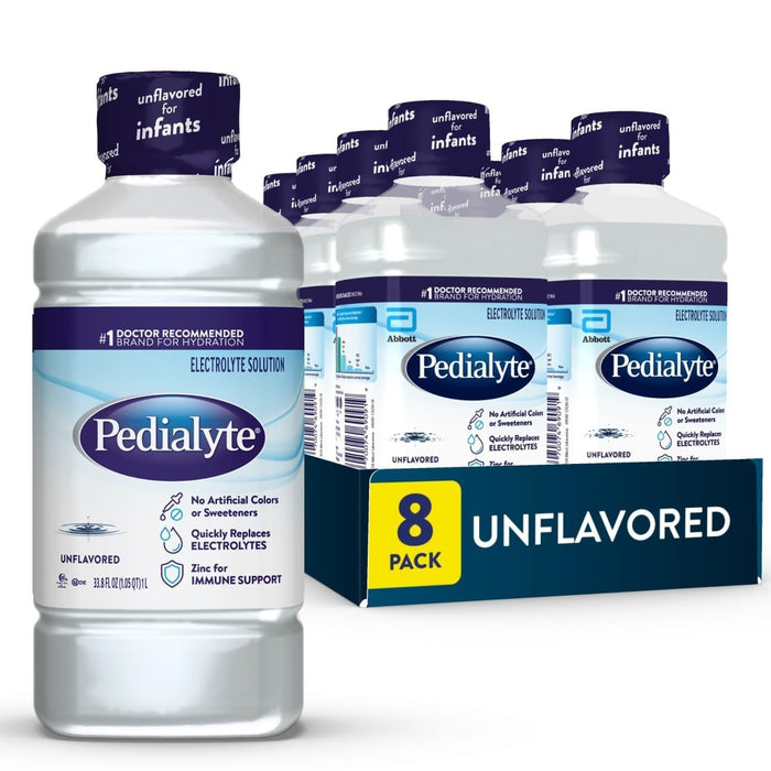 Pedialyte Oral Electrolyte Solution, Unflavored, 2 oz - 59892-Single - LL Medico
