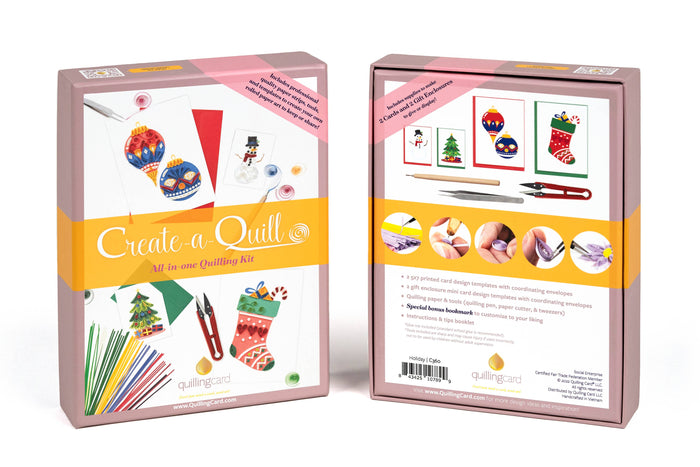 Quilling Card - Create-a-Quill DIY Kit: Holiday
