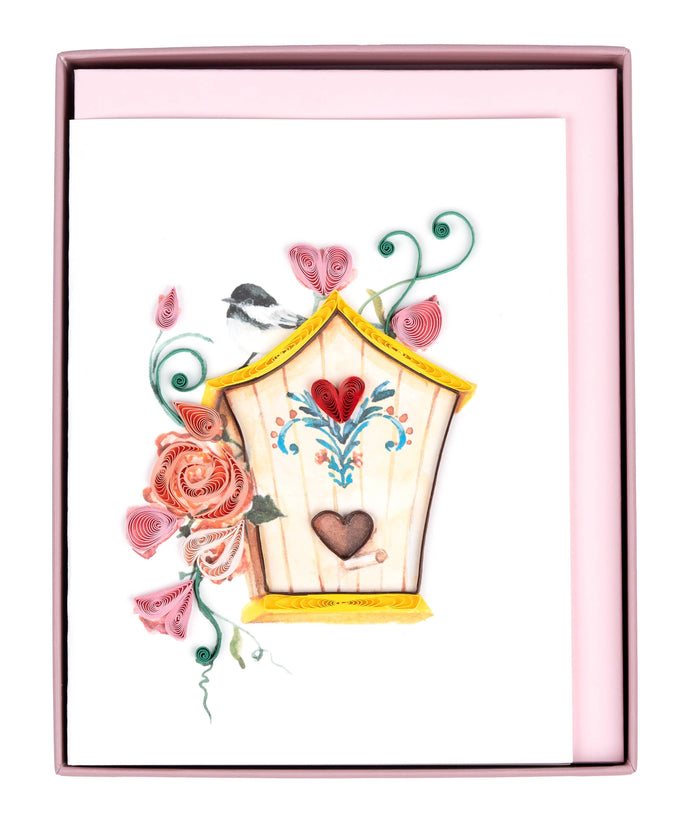 Quilling Card - Quilled Birdhouses Note Card Box Set