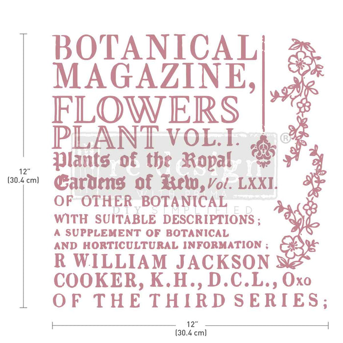Redesign by Prima - Decor Stamp - Botanical Encyclopedia