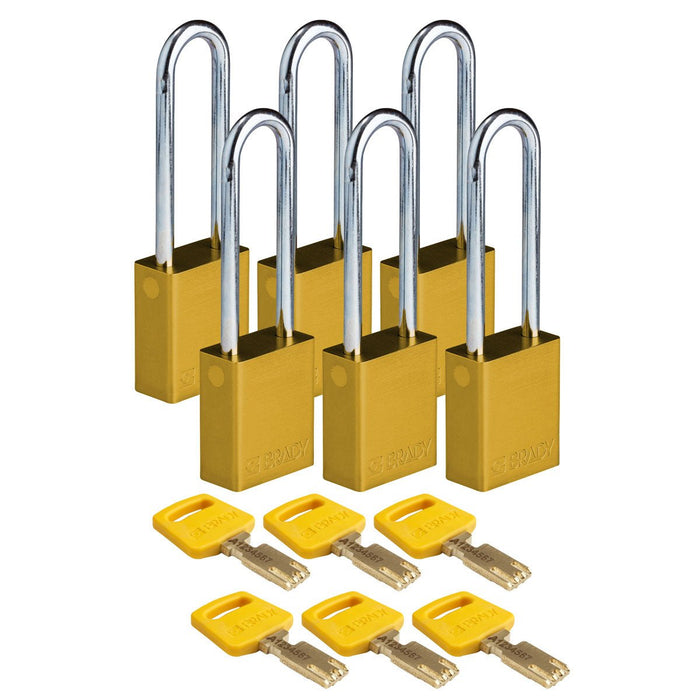 Pack of 6 Each / 1.5 in / Yellow