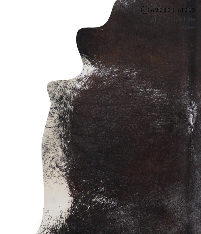 Salt and Pepper Black Cowhide Rug #A7774
