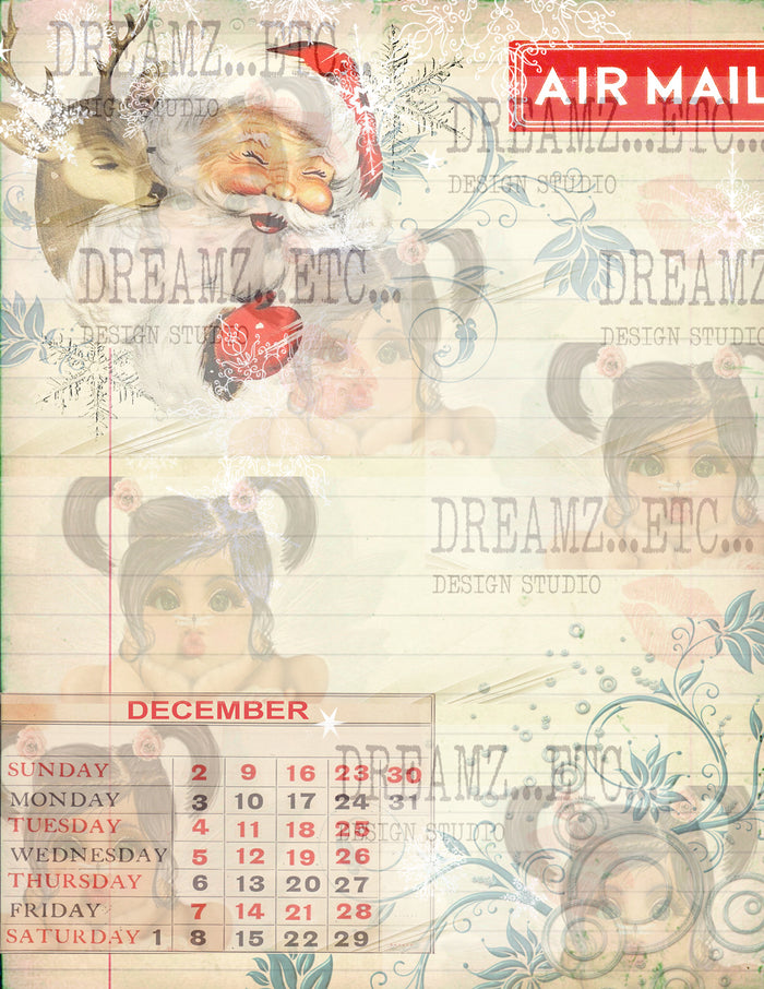 Santa's Baby - REVISED - Digital Paper Pack