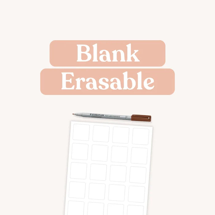 Blank Erasable