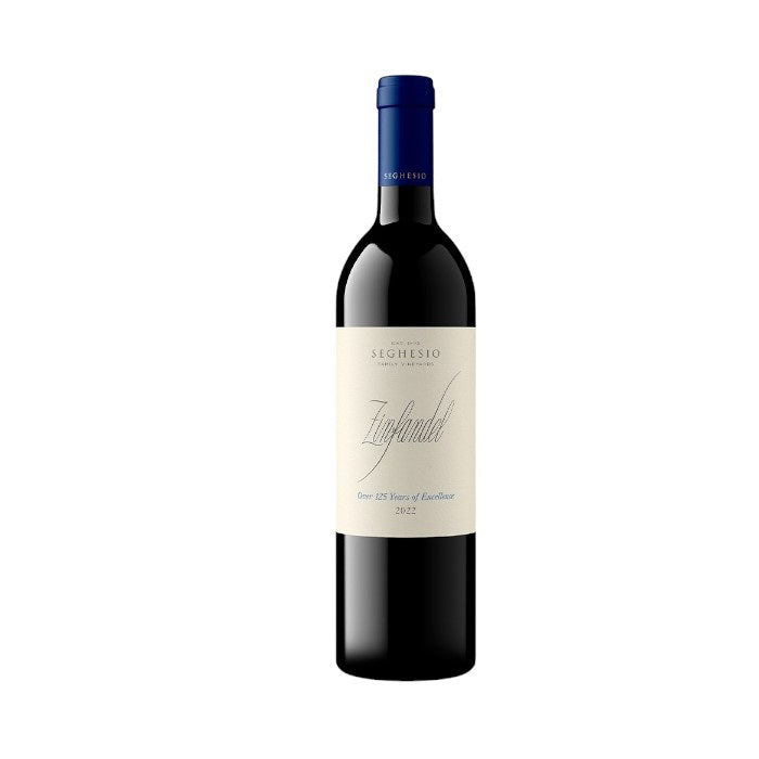 A 375ml bottle of SEGHESIO ZINFANDEL 2023 by Winebow stands upright on a white background. North Carolina shipping available.