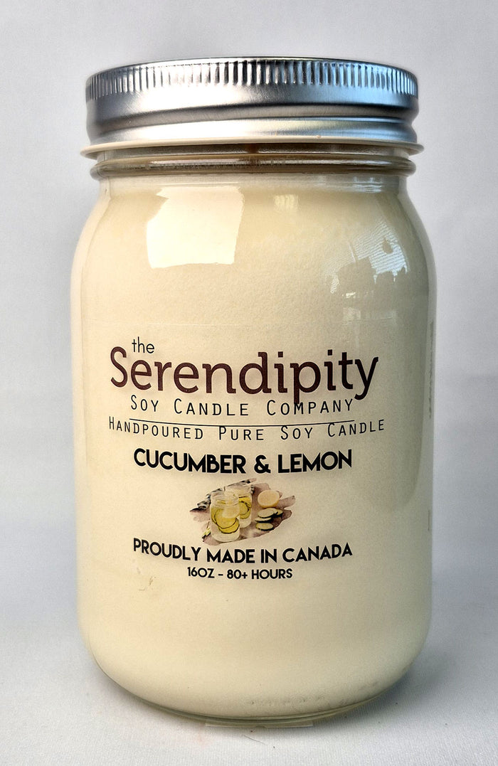 Serendipity Soy Wax Candle - Cucumber Lemon