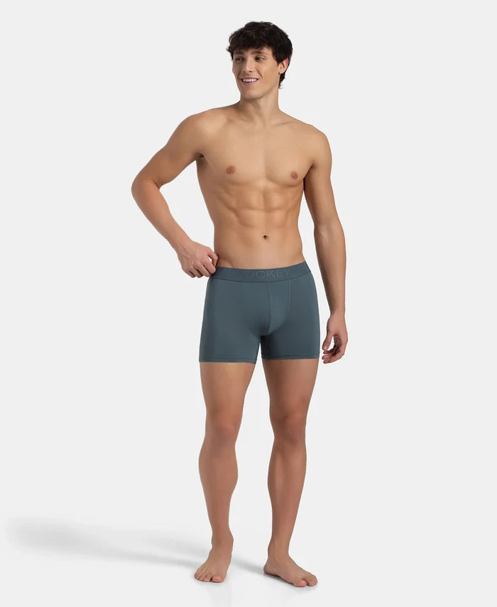 Soft Touch Recycled Microfiber Elastane Stretch Trunk with Ultrasoft Waistband - Stormy Weather
