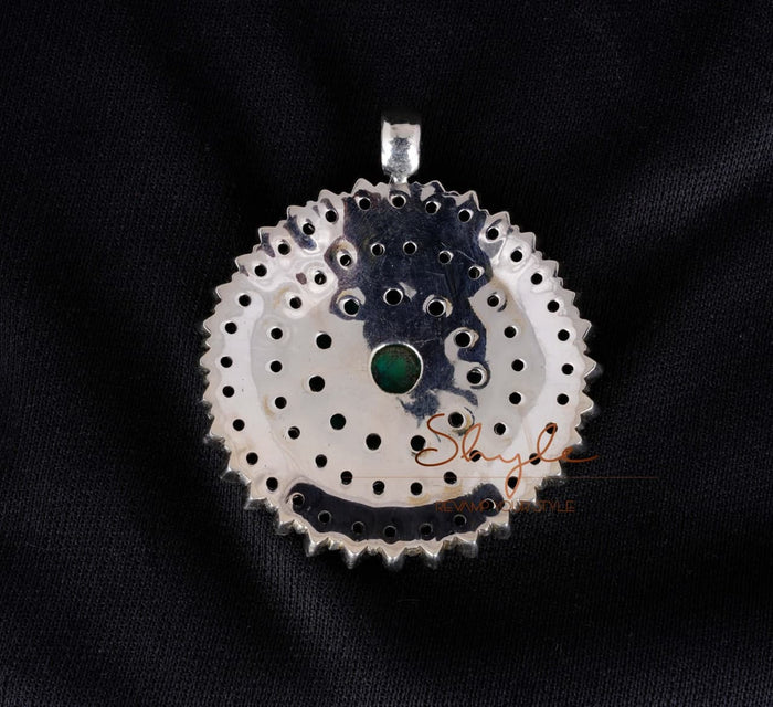 Tattva Turquoise Jadau Classic Pendant