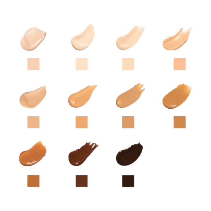 A 30ml bottle of U BEAUTY - THE SUPER TINTED HYDRATOR SHADE 04 features a frosted base showing the skin tint and a white rectangular cap, delivering a dewy finish.