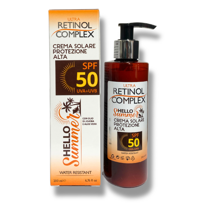 ULTRA RETINOL COMPLEX HELLO SUMMER CREMA SOLARE PROTEZIONE SPF50 UVA+UVB