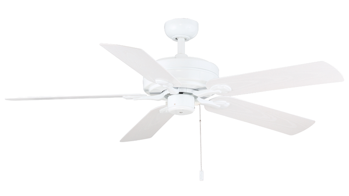 Ceiling Fan Wind River Courtyard WR1469 52" Outdoor Ceiling Fan in Brown, White, or Black Wind River Fans