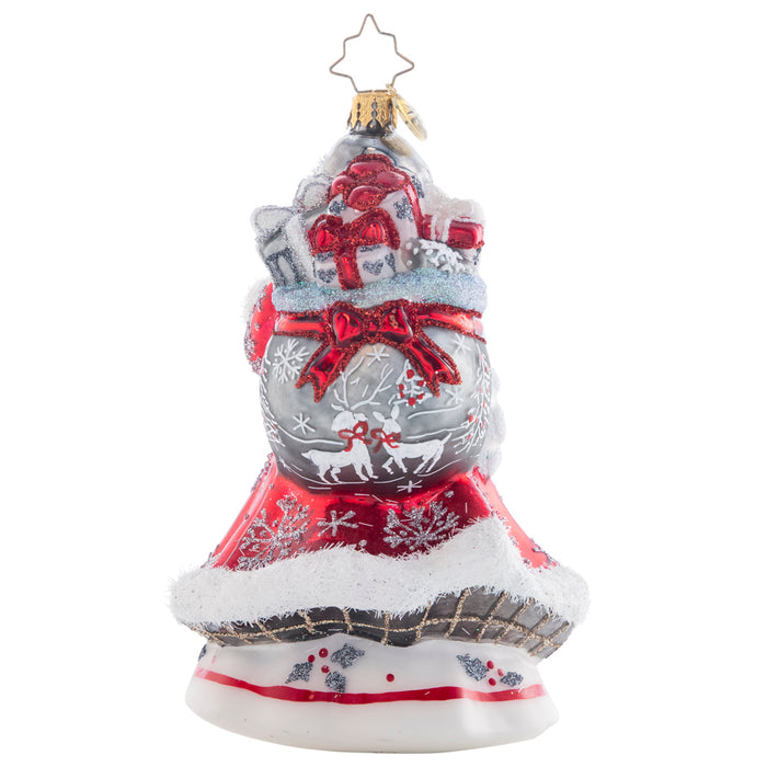 Winter Splendor Santa Ornament