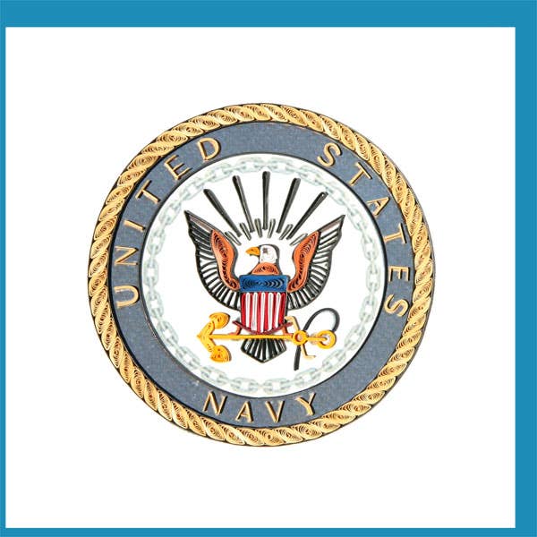 YoderDo Quilling Greeting Cards - US-NAVY Quilling Card
