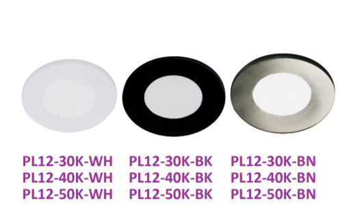 LED Under Cabinet Lighting 12V 3 Inch Slim LED Under Cabinet Puck Lights Set of 3 Radiant Lite
