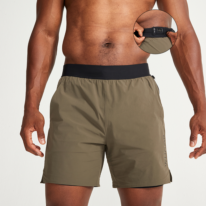 4.0 Olive ANY-WEAR™ Logo Short
