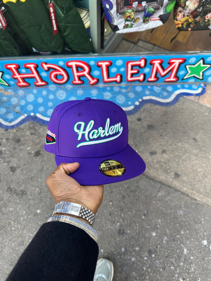 Harlem Purple Green Outline 5950 Fitted