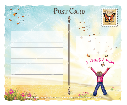 A Grateful Heart Postcard Kit