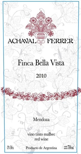 Achaval Ferrer Finca Bella Vista Malbec Mendoza 2010