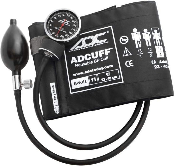 ADC Diagnostix 720 Pocket Aneroid Sphygmomanometer, Bariatric Cuff - 720-12BXBD-Single - LL Medico