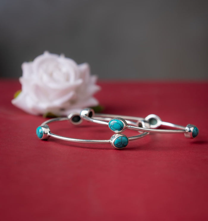 Adya Fine Turquoise Bangle