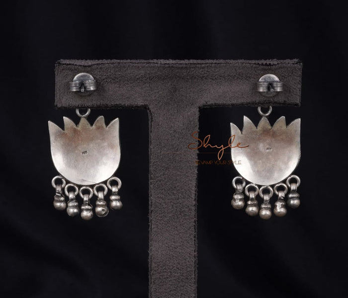 Adya Lotus Earrings back