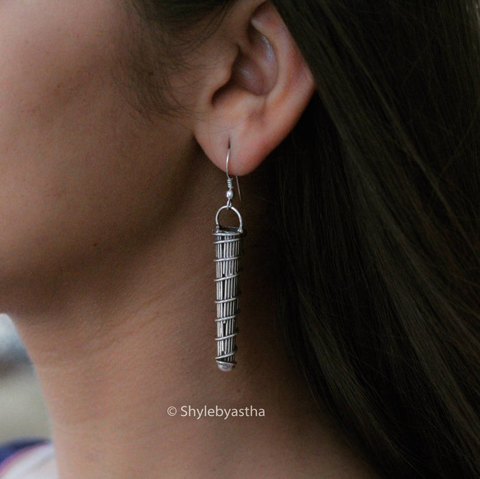 Adya Spiral Drop Earrings