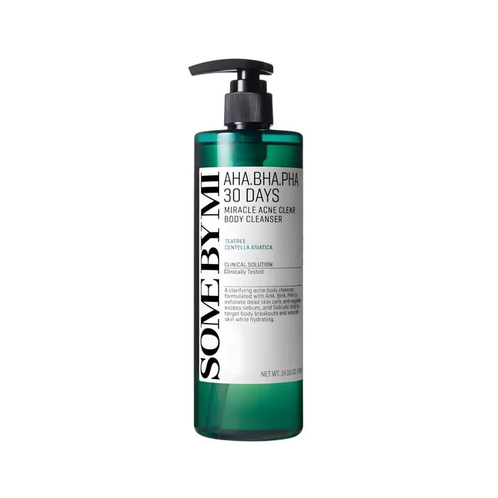 AHA BHA PHA 30 Days Miracle Acne Clear Body Cleanser - Care SomeByMi Wash